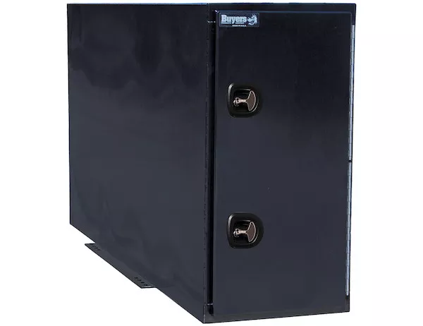 BP964824BLL - Black Steel Straight Side Backpack Truck Tool Box with Adjustable Shelving