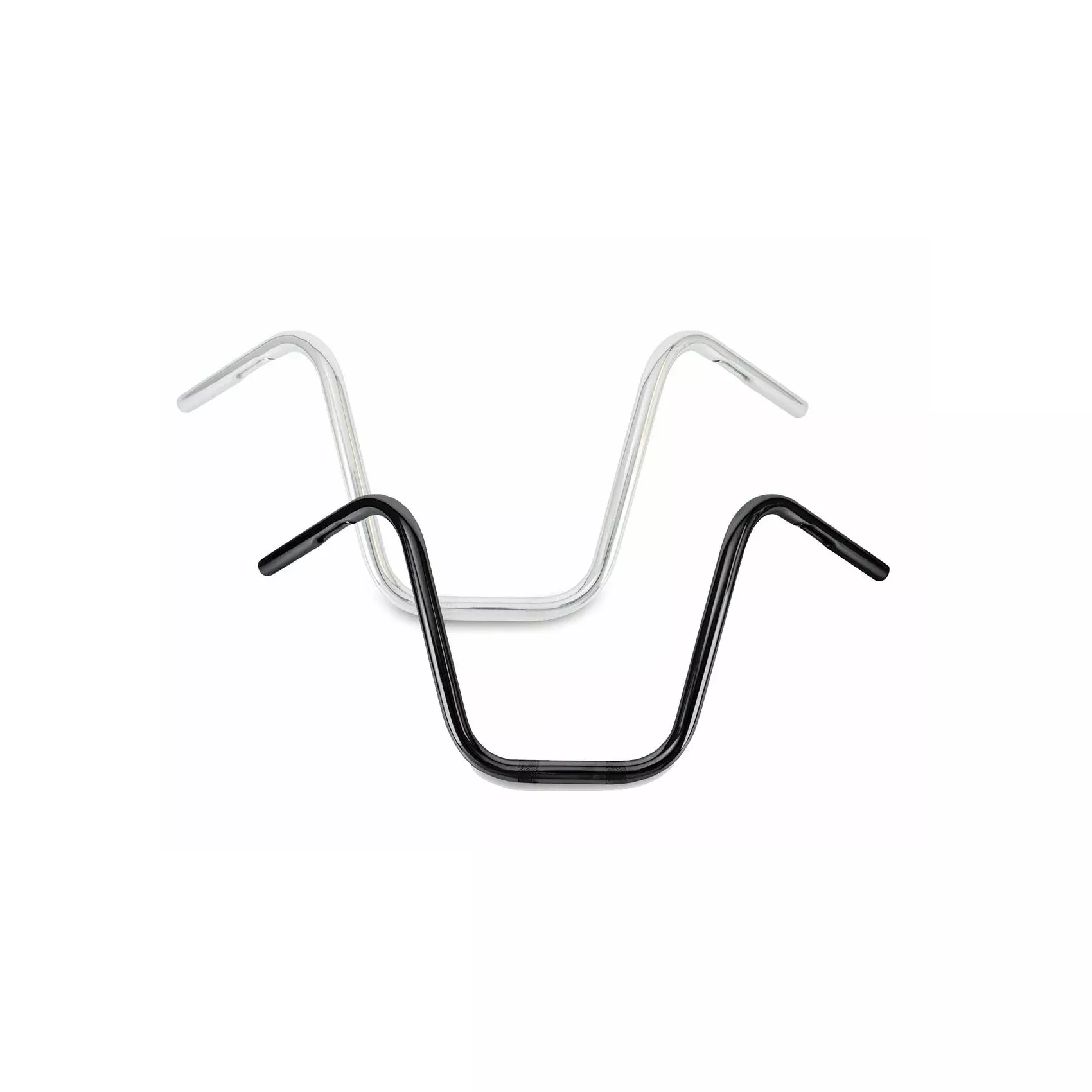 BURLY BRAND NARROW 12" APEHANGERS 1" BLACK - 750-05417