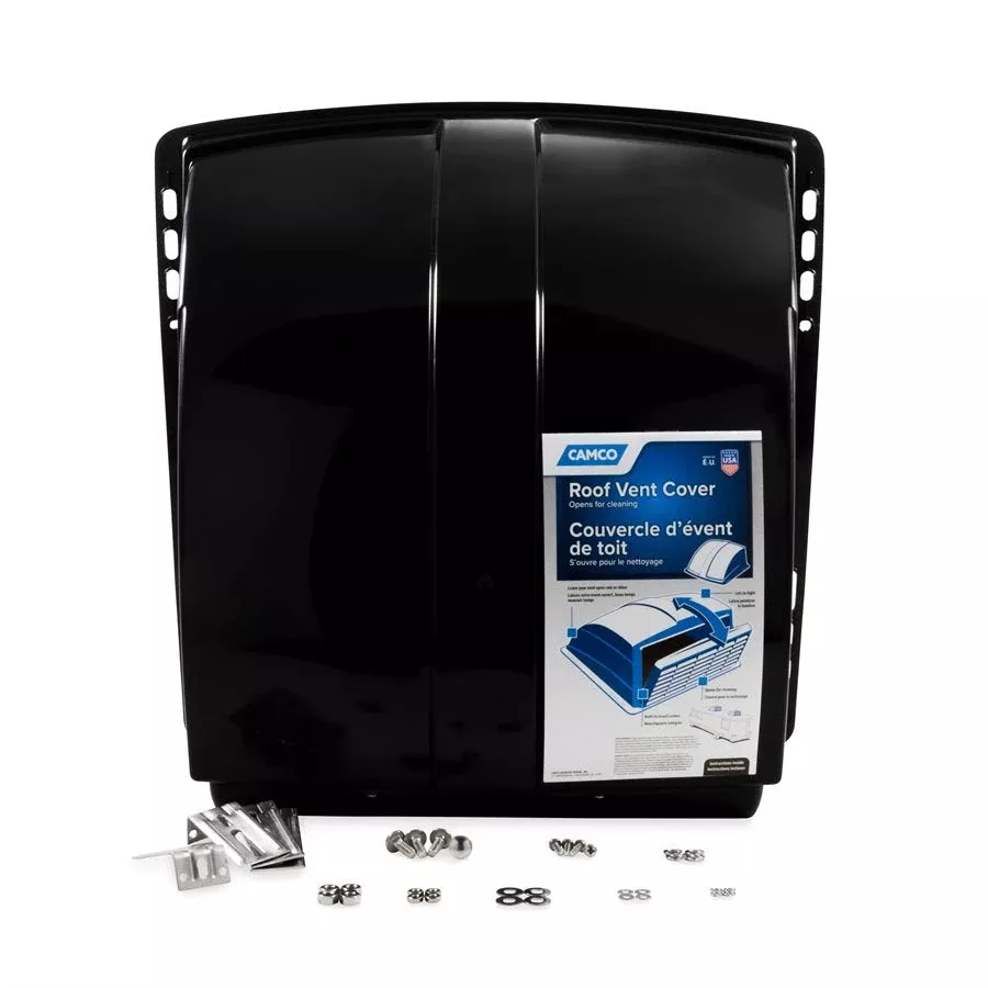 Camco 40443 Roof Vent Cover - 14 x 14 in Vents, Black