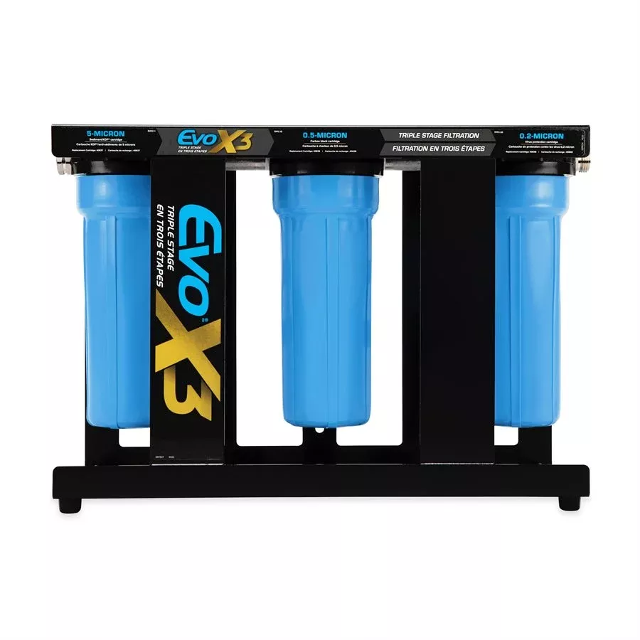 Camco 40649 Fresh Water Filter - Triple Housing Cartridge, Set Of 3