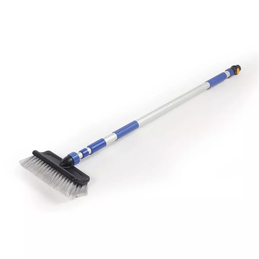Camco 41960 10-in Wash Brush with 47–74 in Flow-Through Handle
