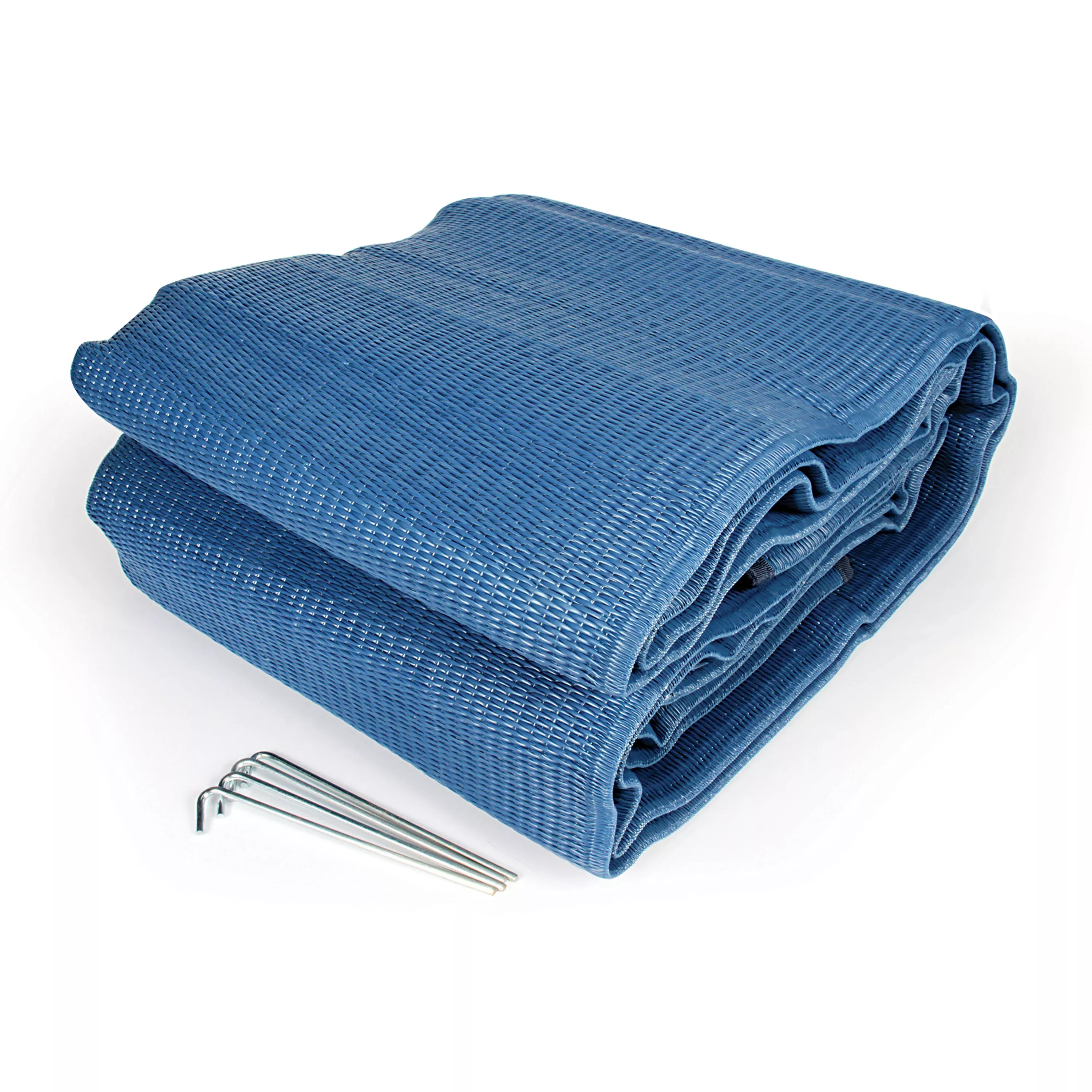 Camco 42821 Reversible Awning Leisure Mat – 9′ x 12′, Blue