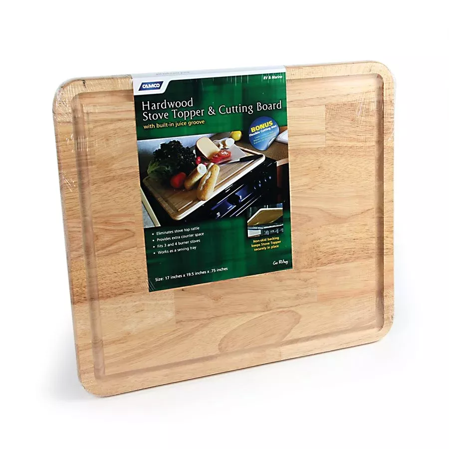 Camco 43753 Hardwood Stove Top Cutting Board