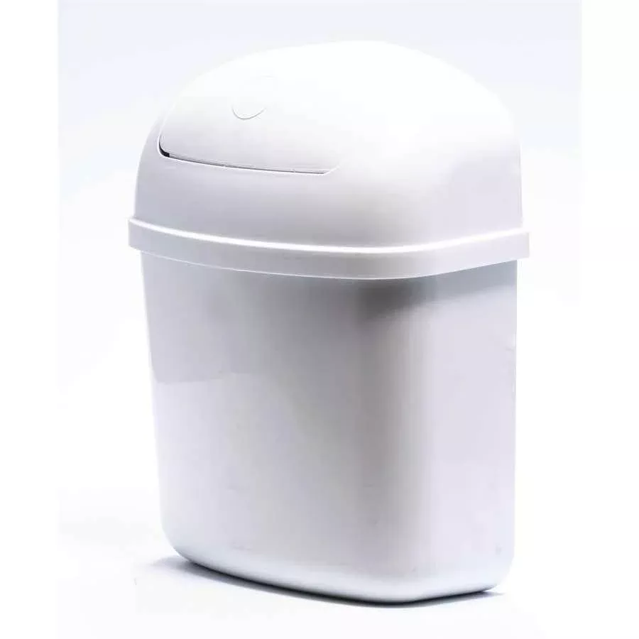 Camco 43961 Wall/Cabinet-Mount Trash Can - White