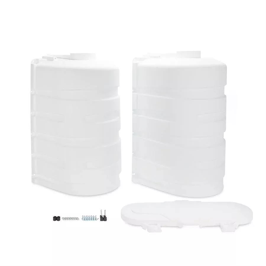Camco 50513 Dual 30-lb Propane Tank Cover - White