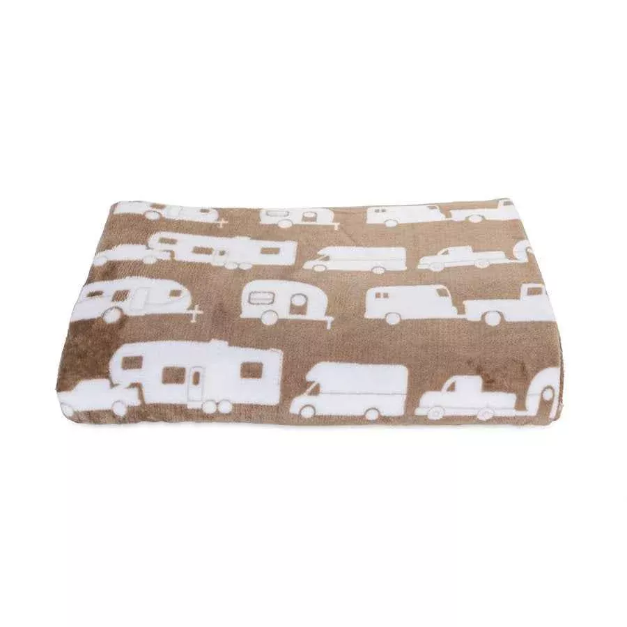 Camco 53126 90 x 90 in Picnic Blanket - Greige