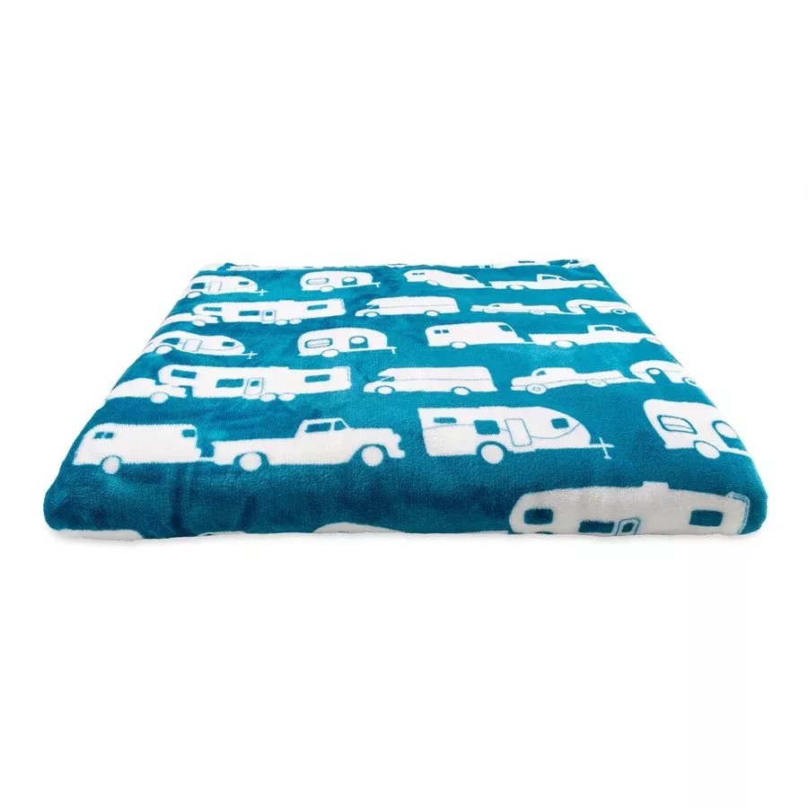 Camco 53440 90 x 90 in Picnic Blanket - Blue