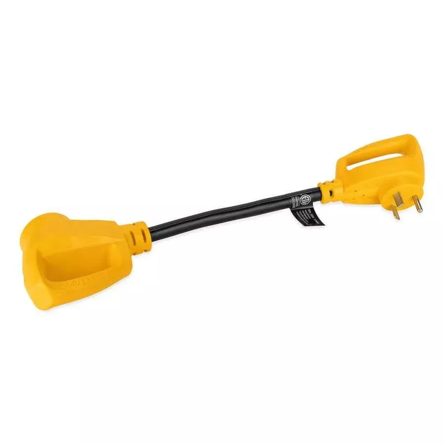 Camco 55185 Power Adapter - TT-30P to 14-50R, 18 in