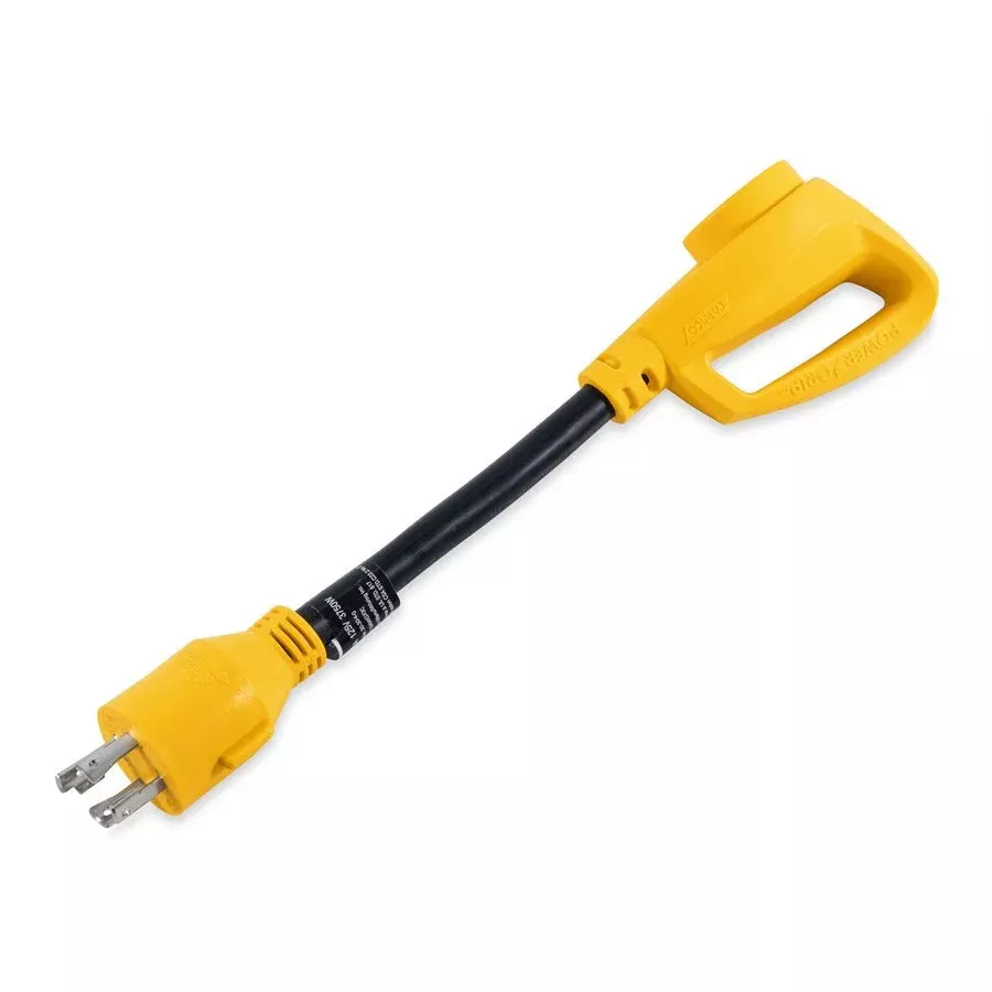 Camco 55382 Power Adapter - L14-30P to TT-30R, 12 in