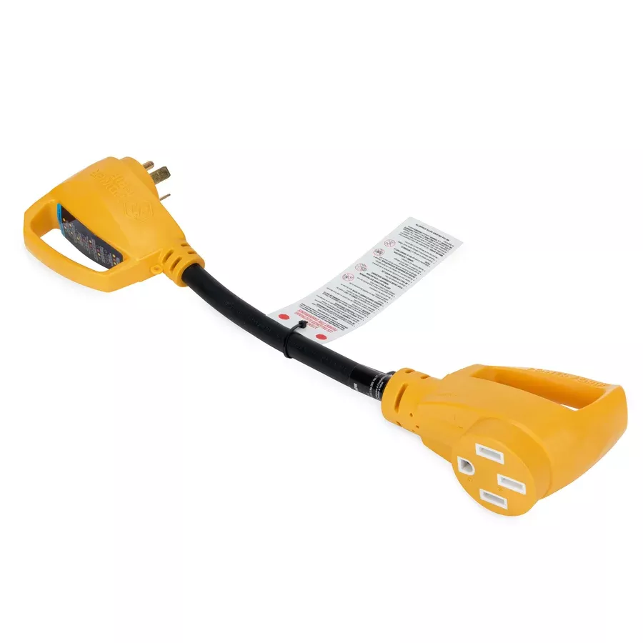 Camco 55460 Power Adapter - TT-30P to 14-50R, 18 in