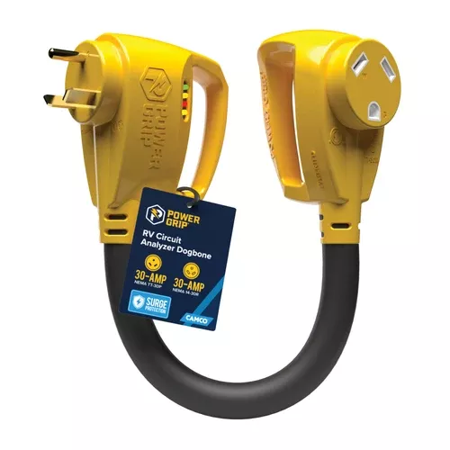Camco 55463 Power Adapter - TT-30P to 14-30R, 18 in