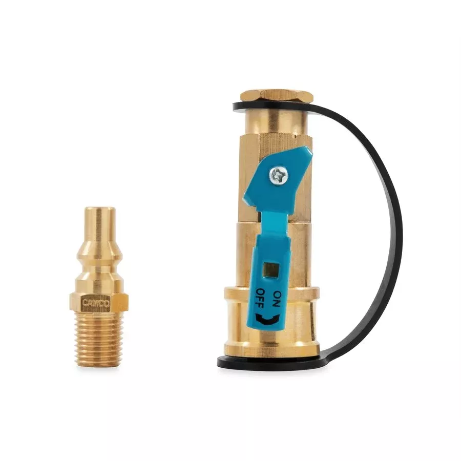 Camco 59853 1/4-in Propane Quick-Connect Kit with Shutoff