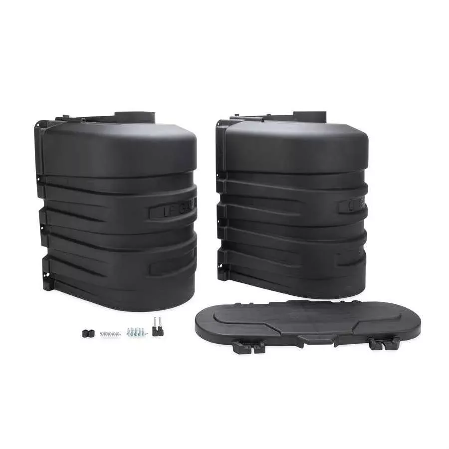 Camco Dual 30-lb Propane Tank Cover - Black – 50512