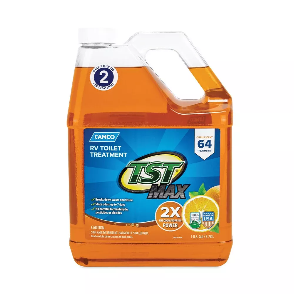 Camco TST MAX RV Toilet Treatment, Citrus Scent, 1 Gallon