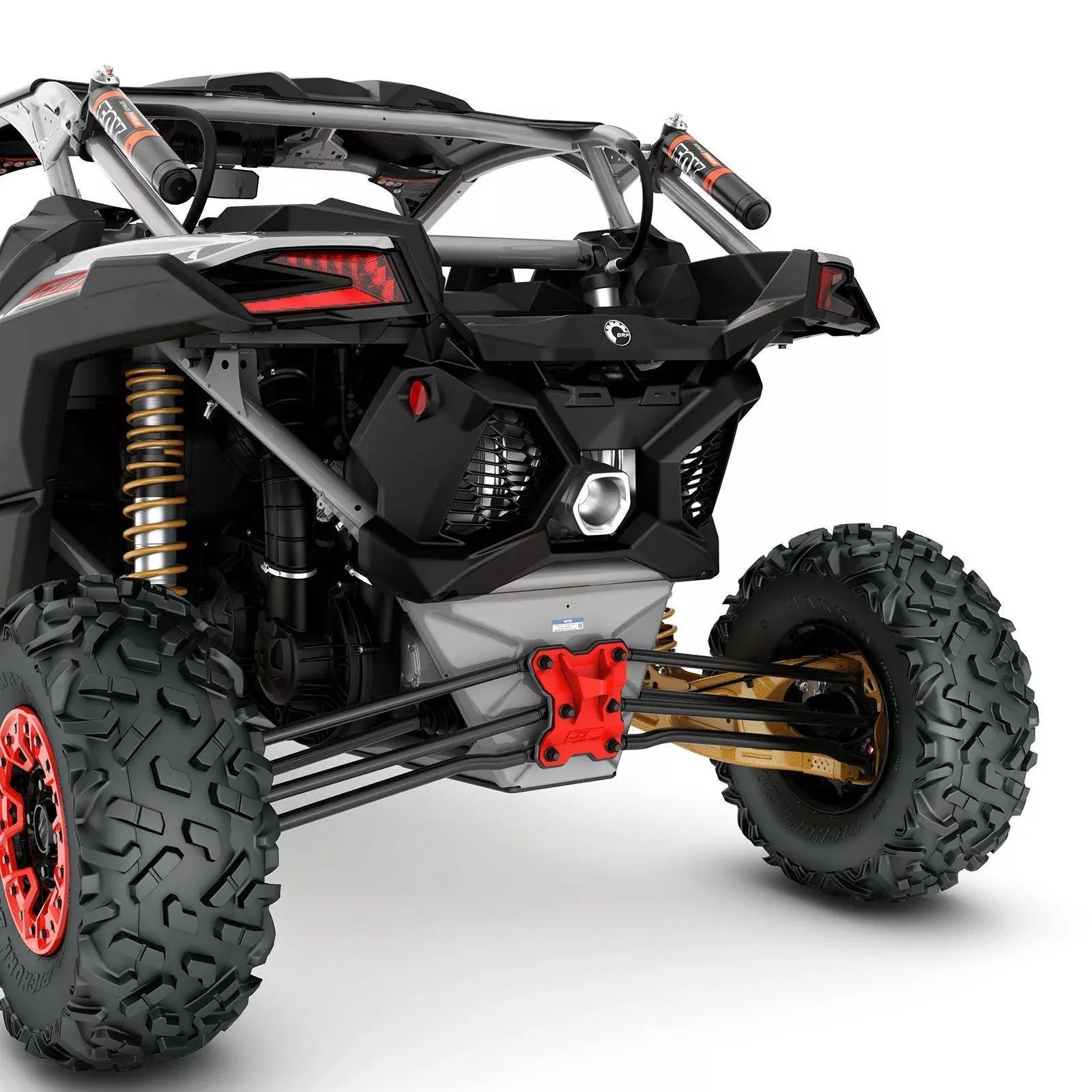 CAN-AM MAVERICK X3 S3 MUD REAR PULL PLATE RED RED - 715005233
