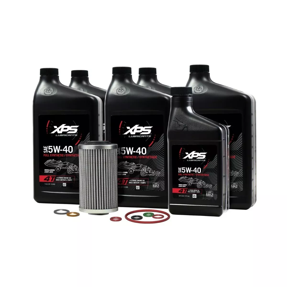 CAN-AM NEW OEM SPYDER OIL CHANGE KIT 5W40 FOR ROTAX 1330 ENGINE - 9779484