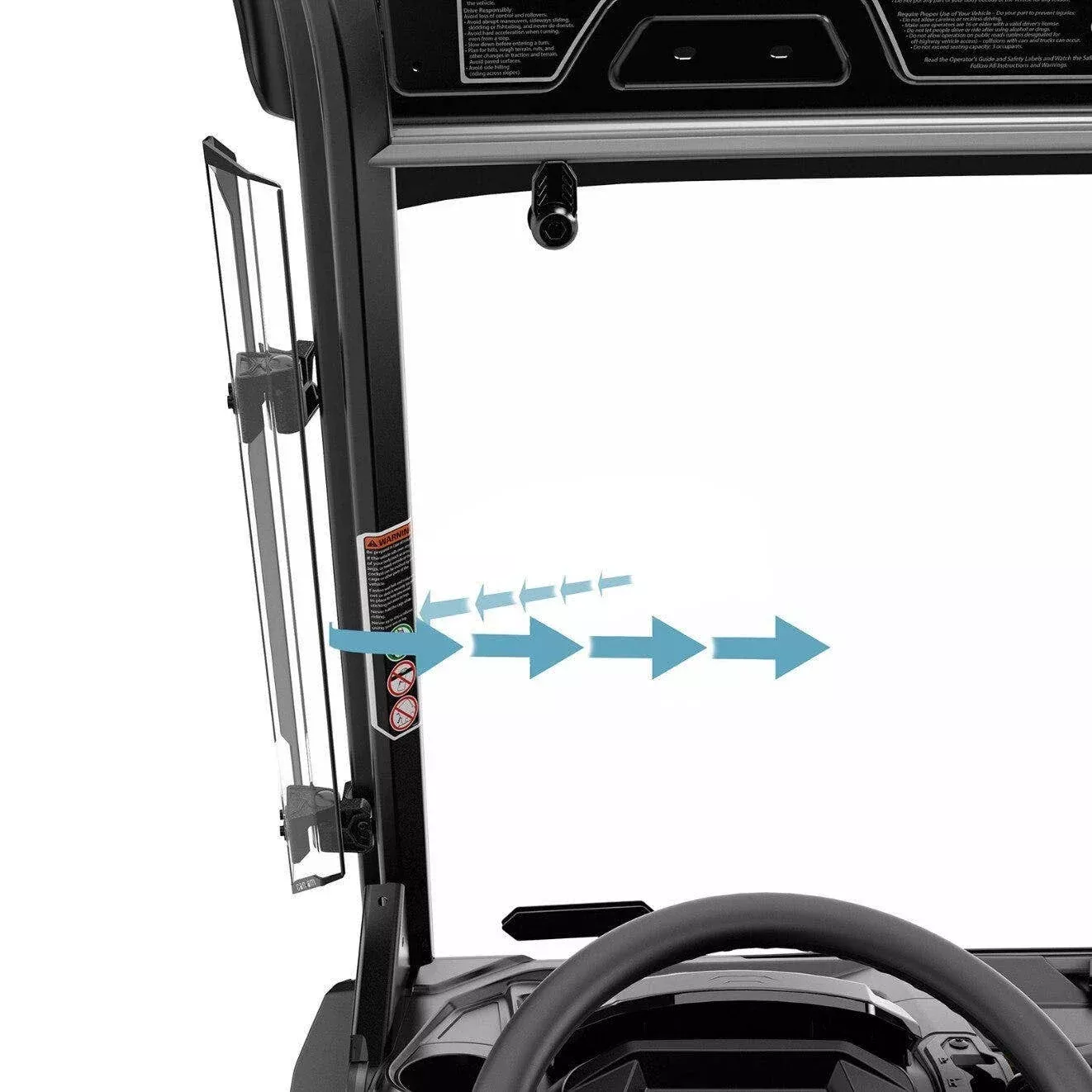 CAN-AM SIDE WIND DEFLECTORS CAN-AM DEFENDER - 715005081