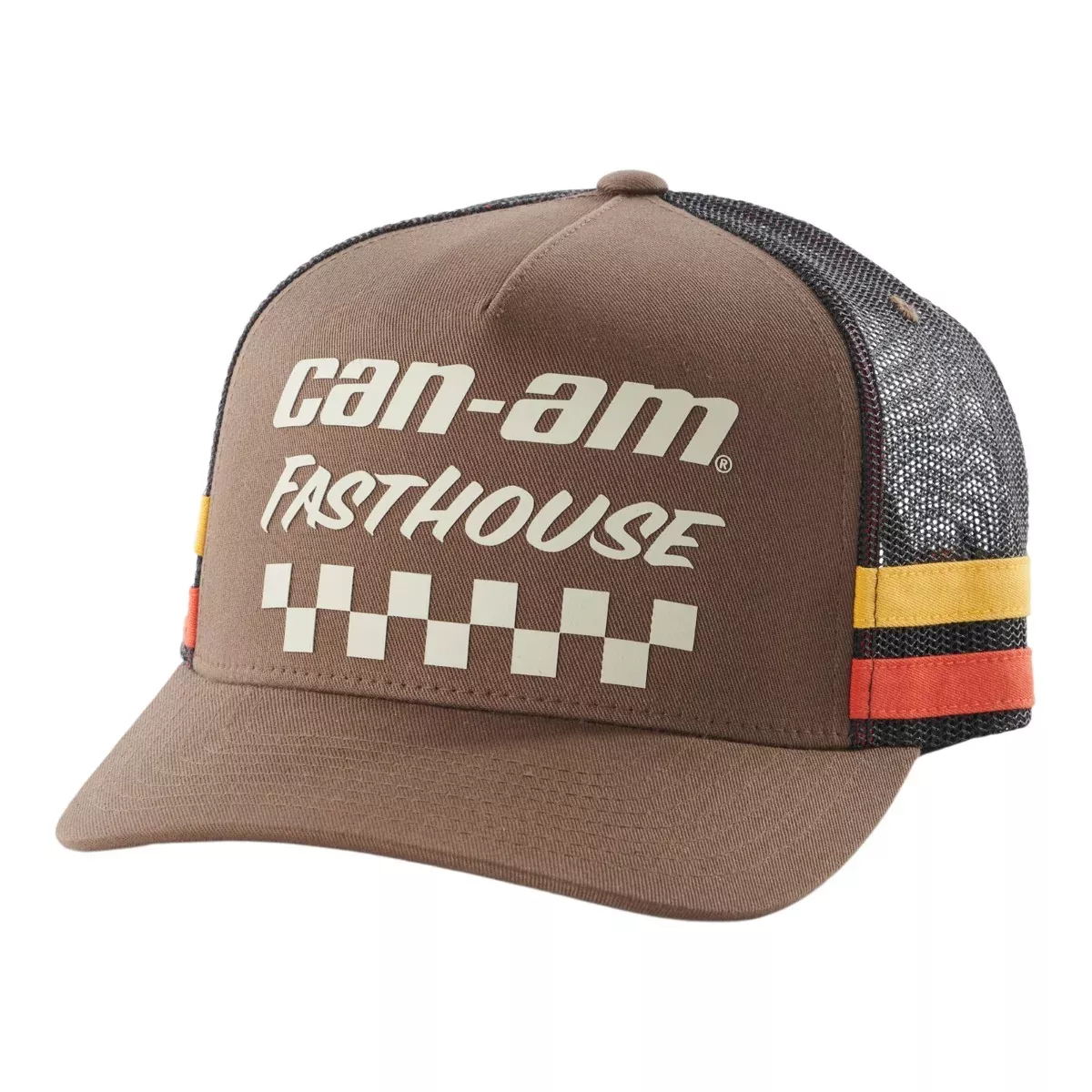 CAN-AM X FASTHOUSE UNISEX RACING FLAT BRIM CAP BROWN ONE SIZE - 4488040004