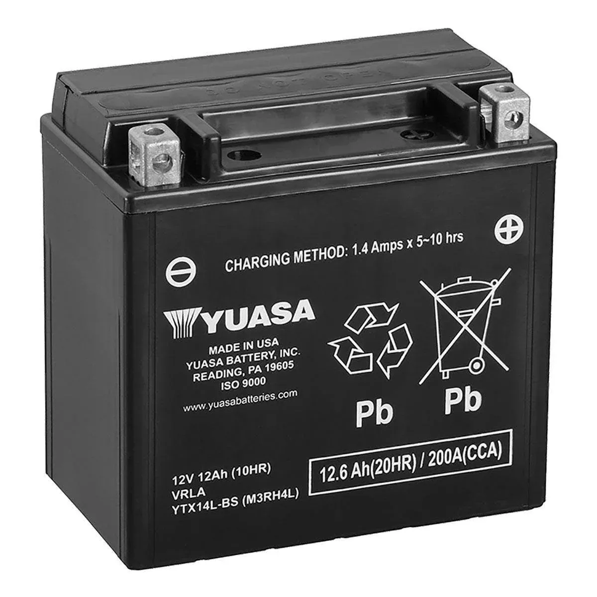 CAN-AM YUASA YTX14L FACTORY ACTIVATED MAINTENANCE FREE BATTERY* - 219800472