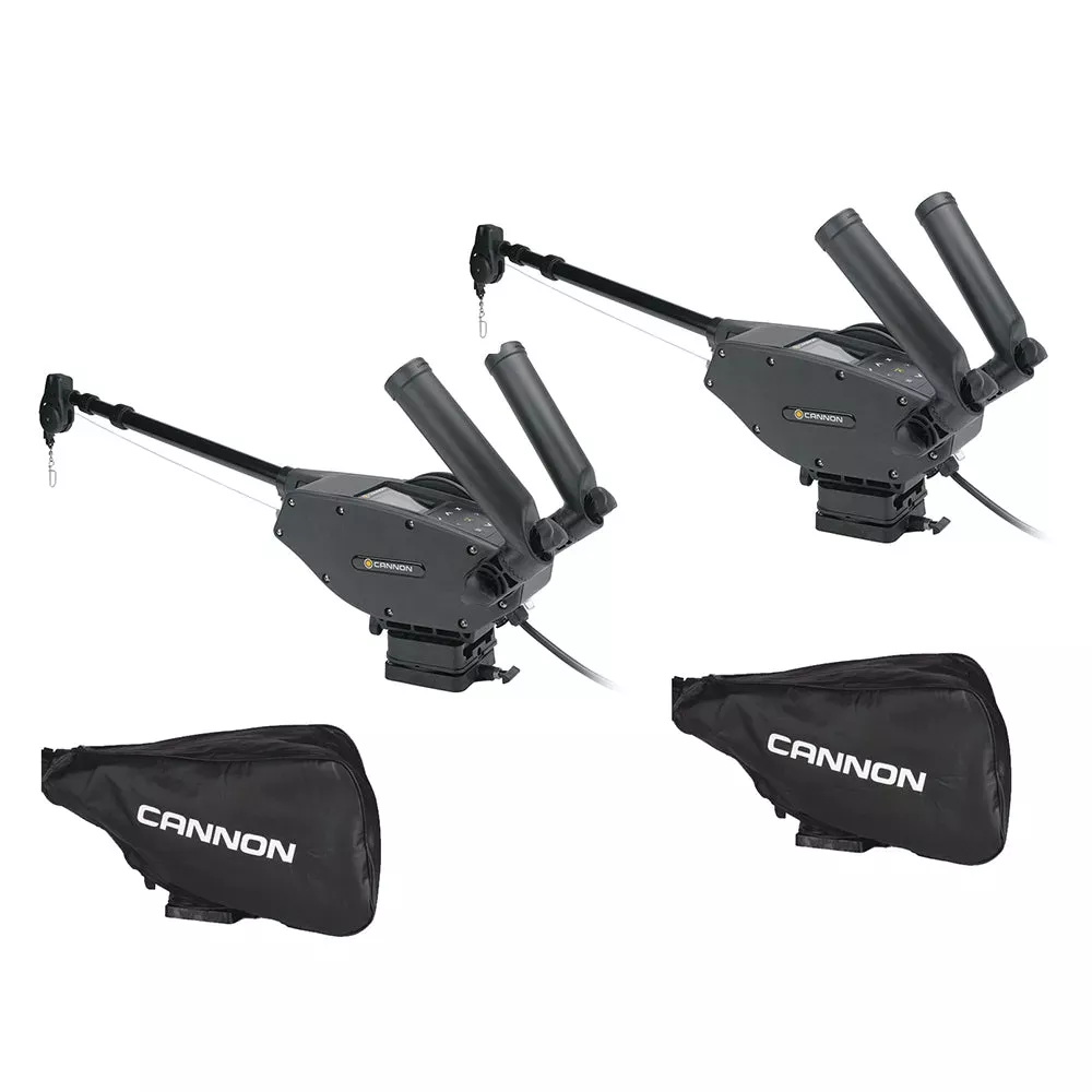 Cannon Optimum 10 BT Electric Downrigger 2-Pack w/Black Covers 1902335X2/COVERS