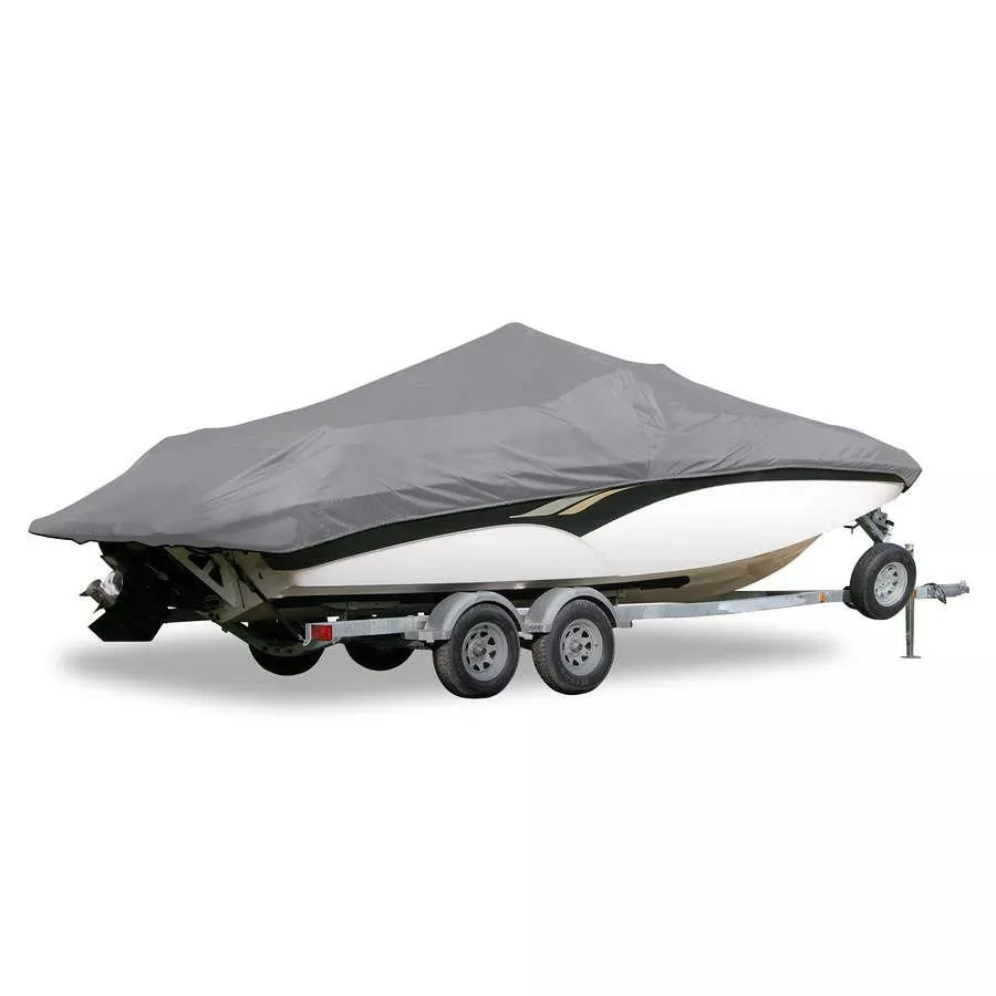 Carver 77121S11 V-Hull Runabouts With Windshield & Hand Or Bow Rails – (Including Eurostyle), 21’6 “, Sun-Dura Mist Gray I/O w/Tie Down Kit