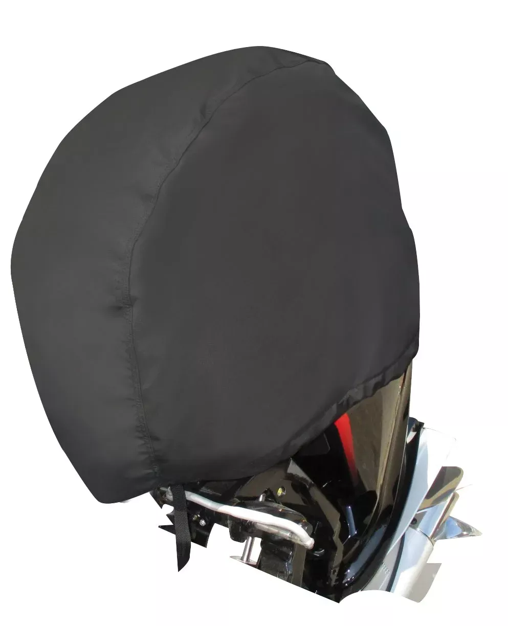 Carver MC6920-BLK Custom Outboard Motor Cover for 2008-2022 Yamaha F90 HP Midrange, F115 HP Midrange, F75 HP Midrange, 2016-2022 V-Max SHO VF 90 HP, 2017-2022 V-Max SHO VF115 HP, V-Max VF115 HP