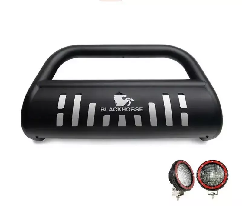 CBB-FOB2601SP-PLFR Black Horse Bull Bar Kit