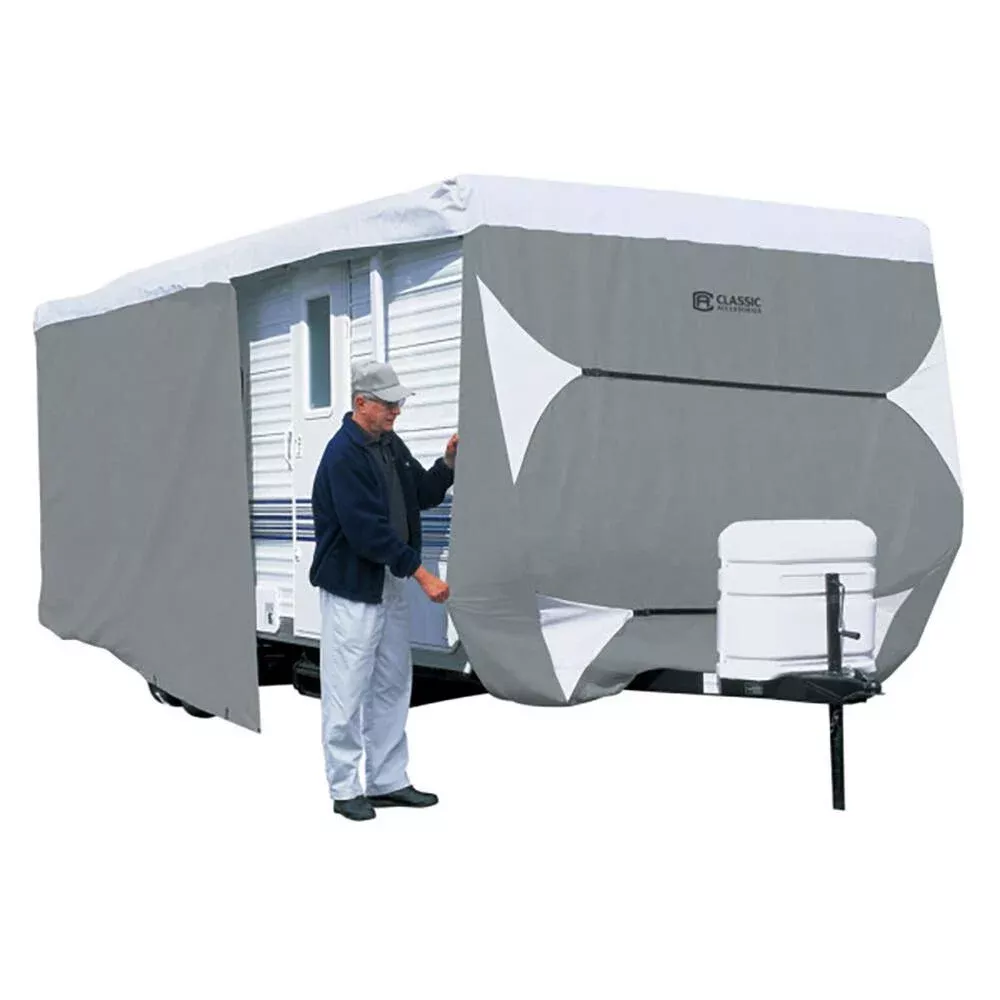 Classic Accessories PolyPRO 3, Deluxe Travel Trailer Cover, 35′-38′
