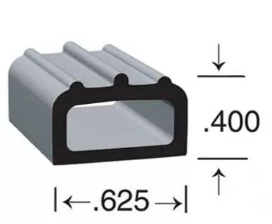 Clean Seal Door Window Channel Seal - D-Type, 50 ft – 1705H2-50