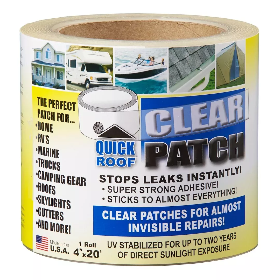 CoFair Product QRCP420 Roof Repair Tape - 4 in x 20 ft, Clear