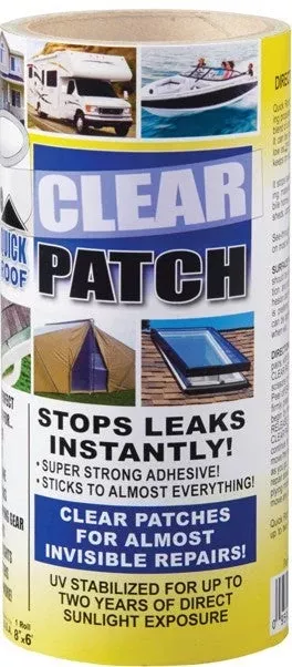 CoFair Product QRCP86 Roof Repair Tape - 8 in x 6 ft, Clear
