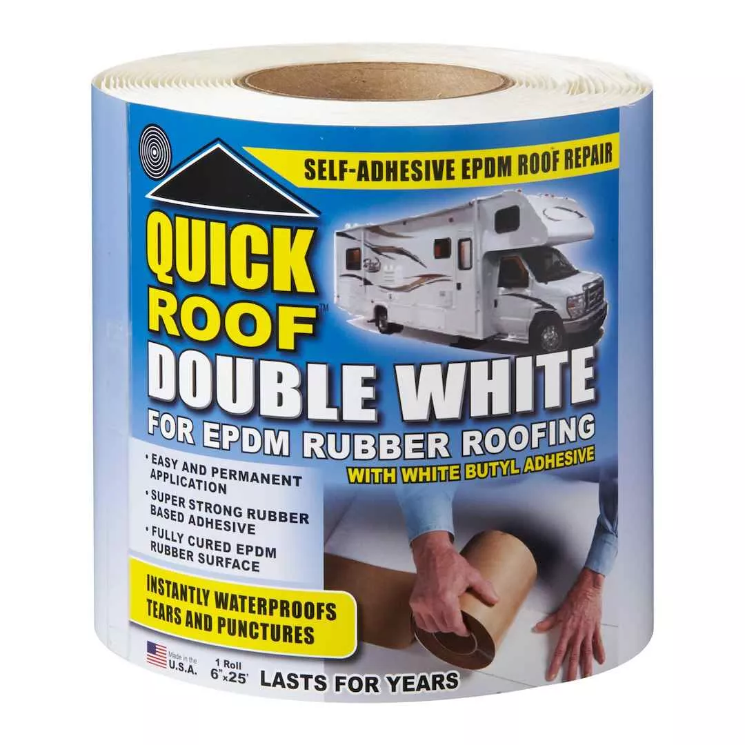 CoFair Product WRQR625 Roof Repair Tape - 6 in x 25 ft, White