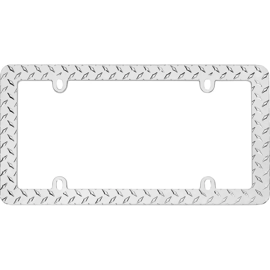 Cruiser 30830 License Plate Frame - Diamond Plate, Automotive