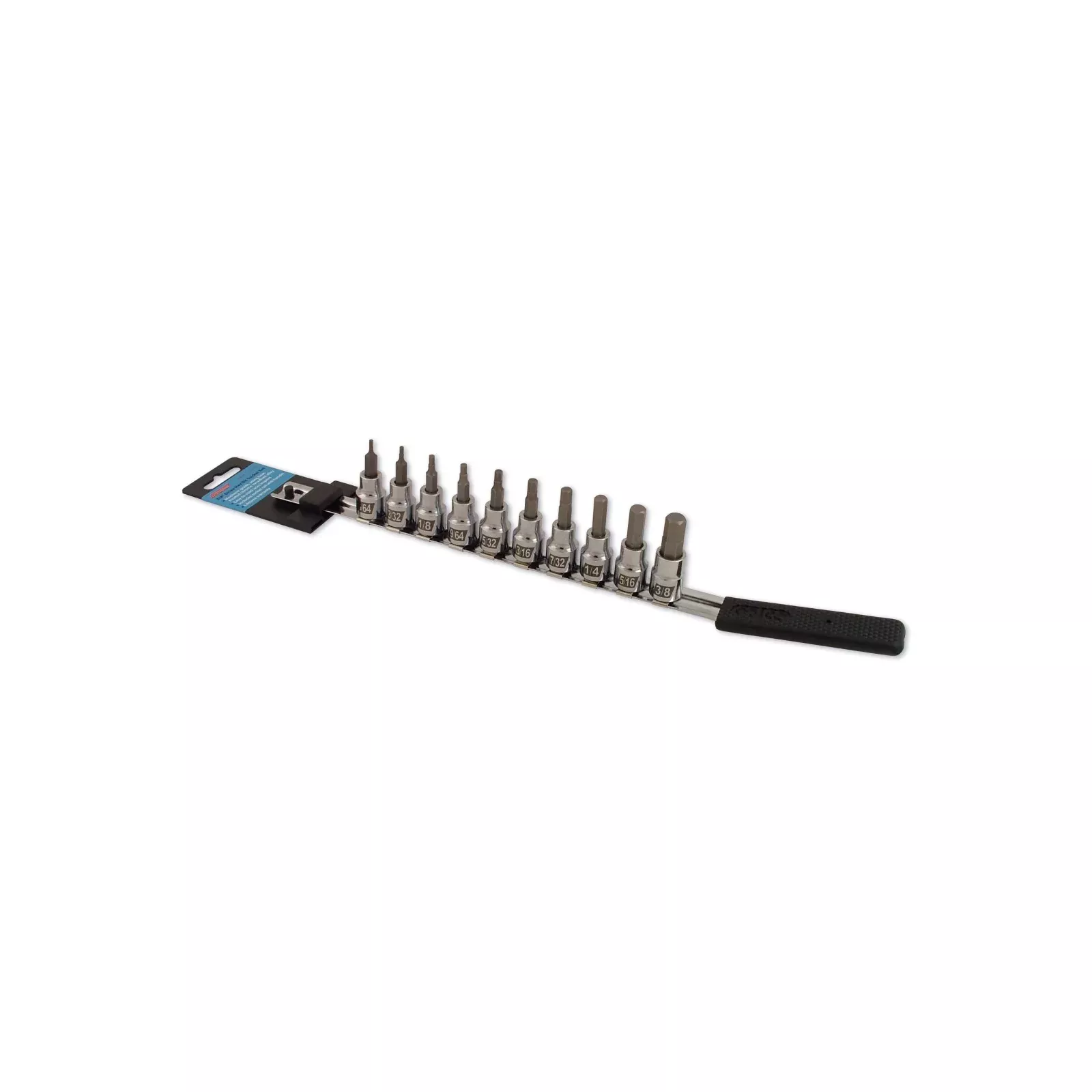 CRUZ TOOLS SOCKET BIT SET 10PC HEX STANDARD - 57-0015