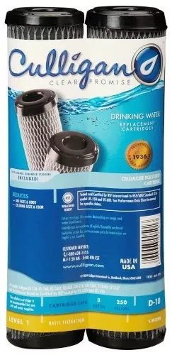 Culligan 5-Micron Water Filter Cartridges - Pair – D-10A