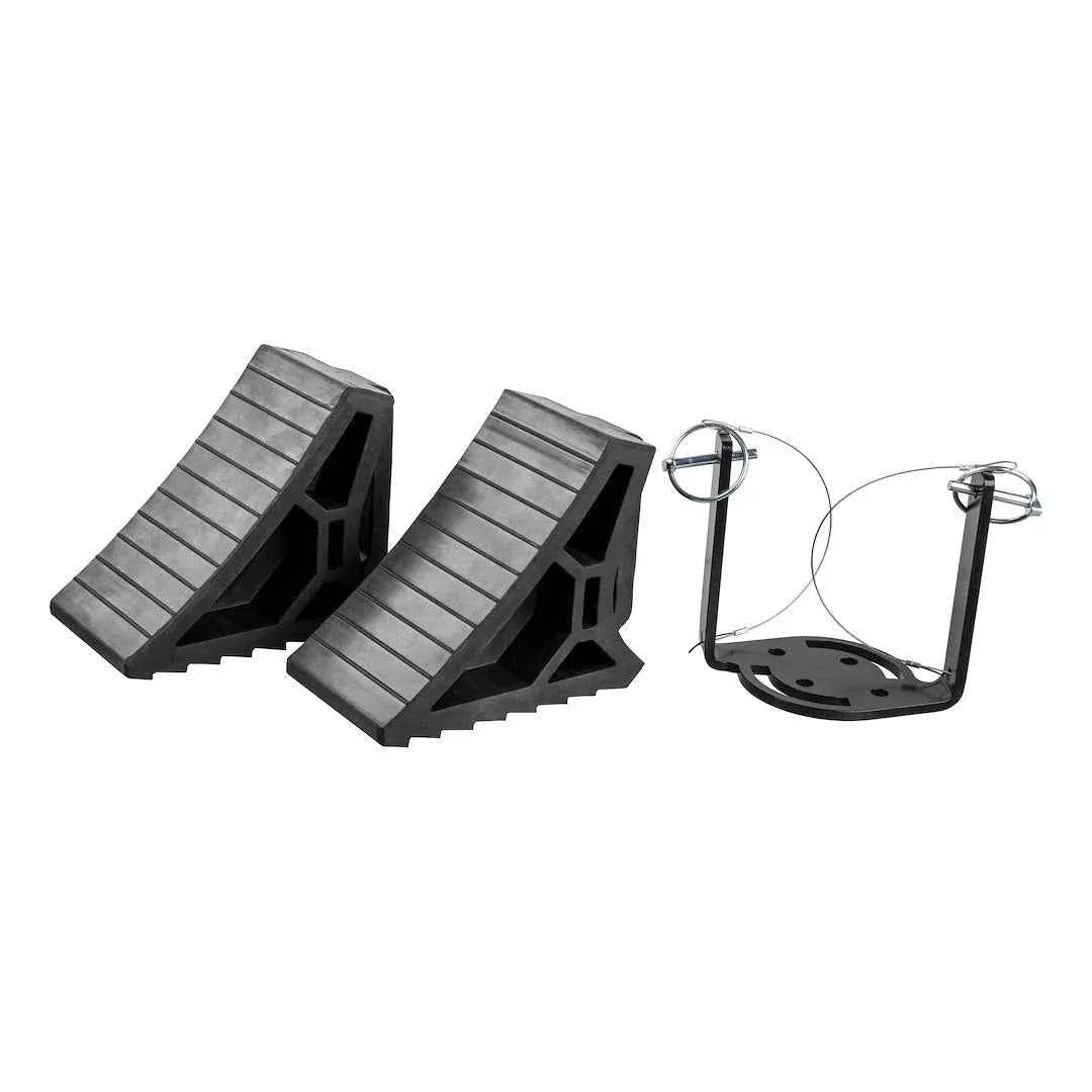 CURT 22802 Wheel Chock - 7-3/8 in, Set Of 2