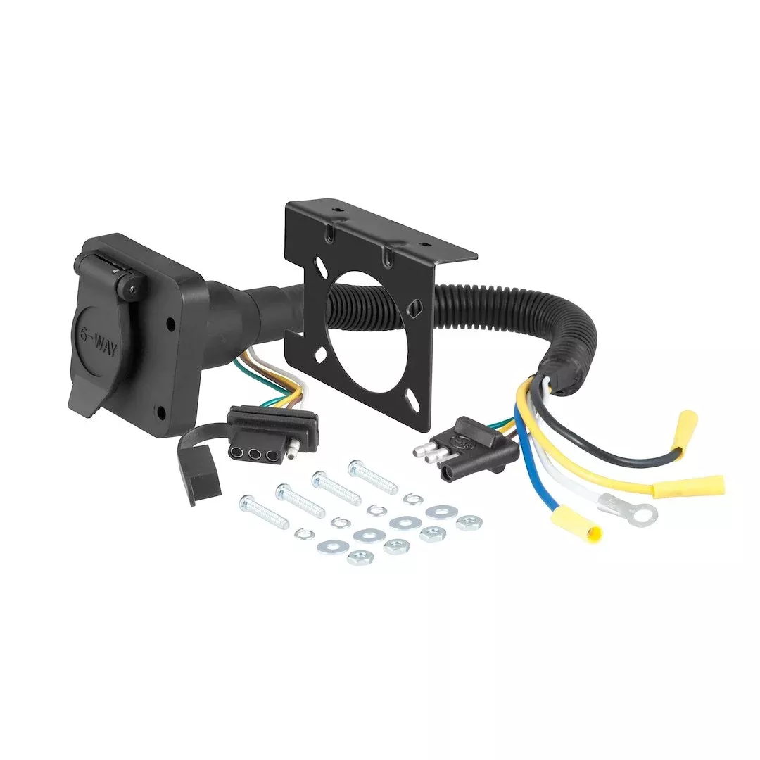 CURT 4-Way Flat Trailer-End Wiring Connector – 57604