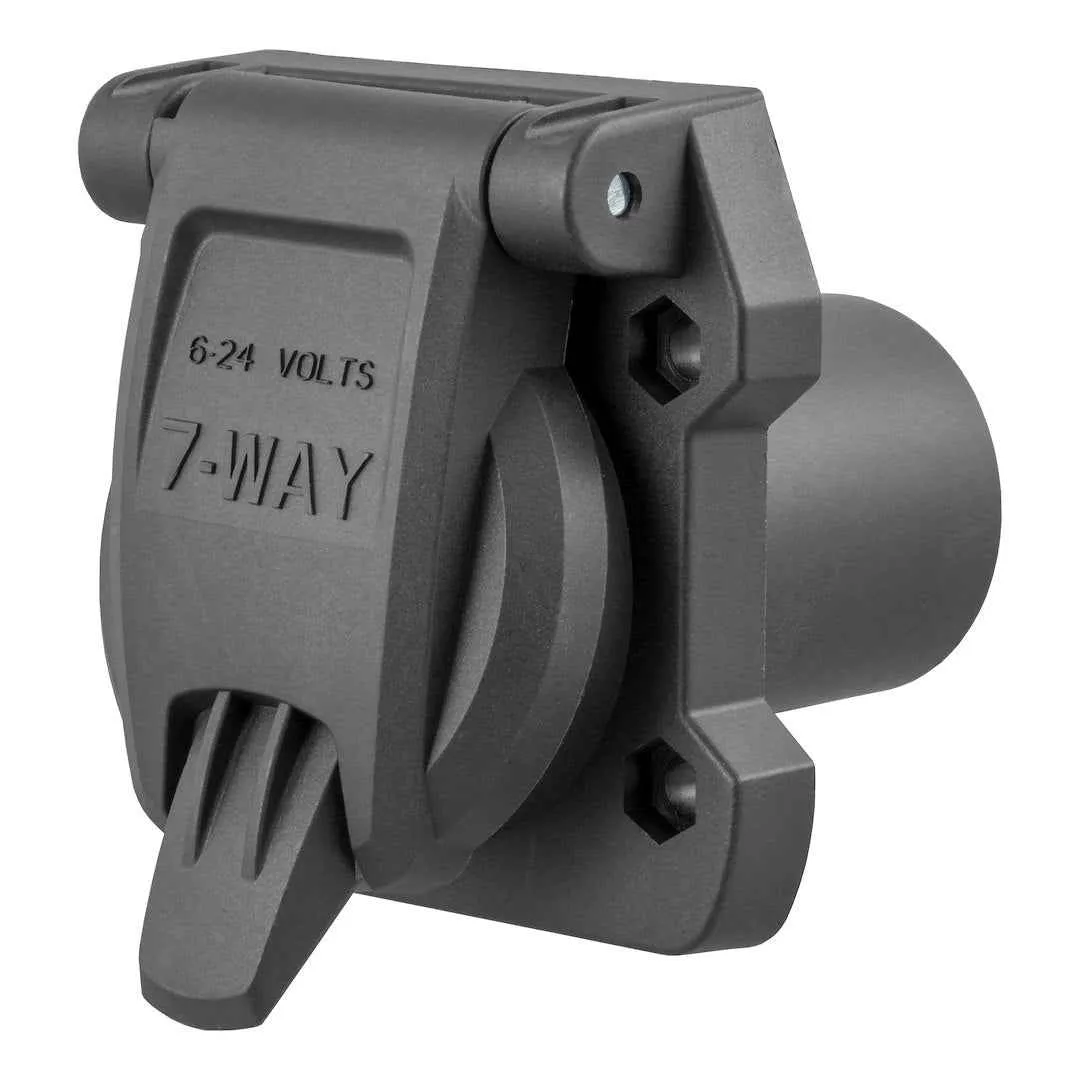 CURT 55416 Heavy-Duty OE Seven-Way Rv Blade Socket - USCAR