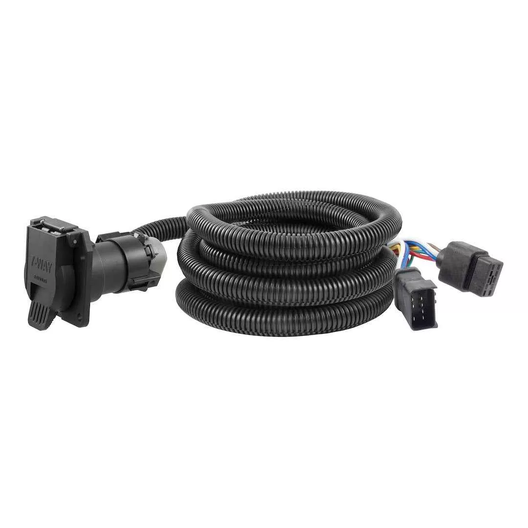 CURT 56001 10-ft Truck-Bed Wiring Extension - 7-Way RV Blade