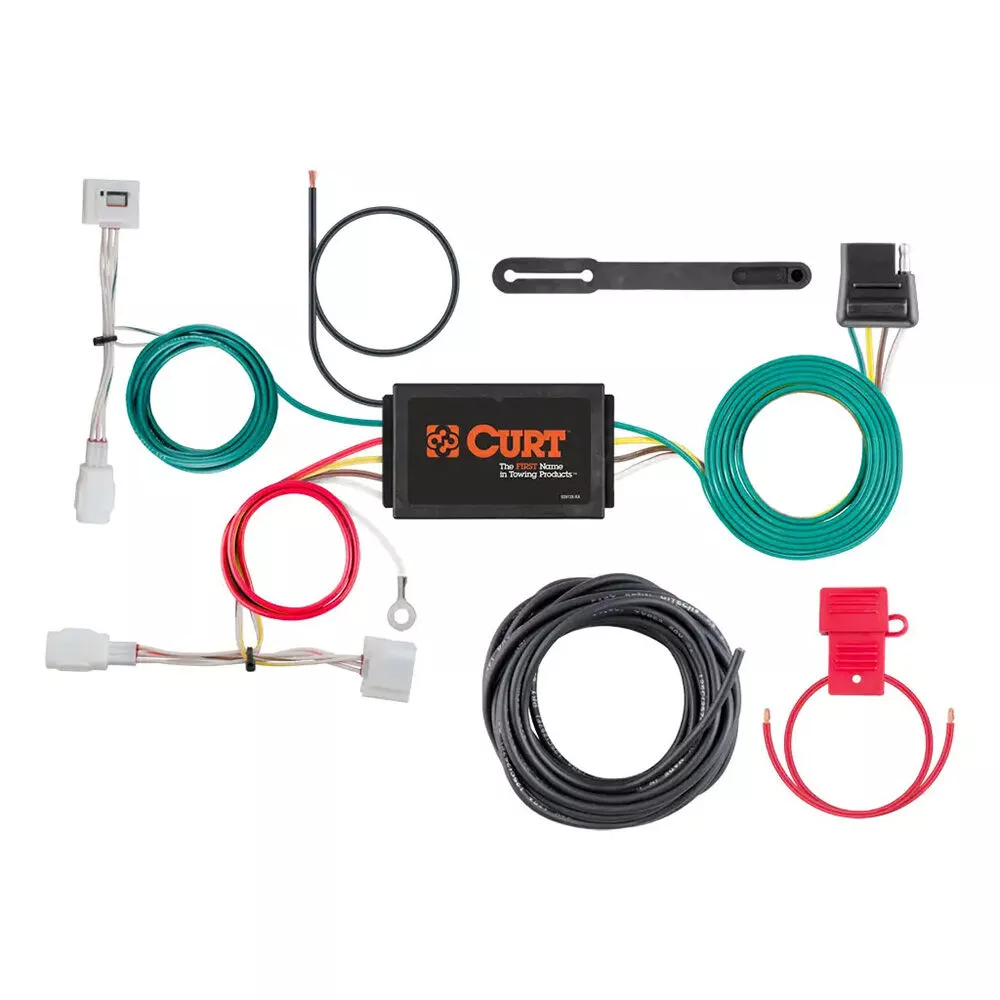 CURT 56377 Custom Wiring Harness, 4-Way Flat, Select Mazda CX-5