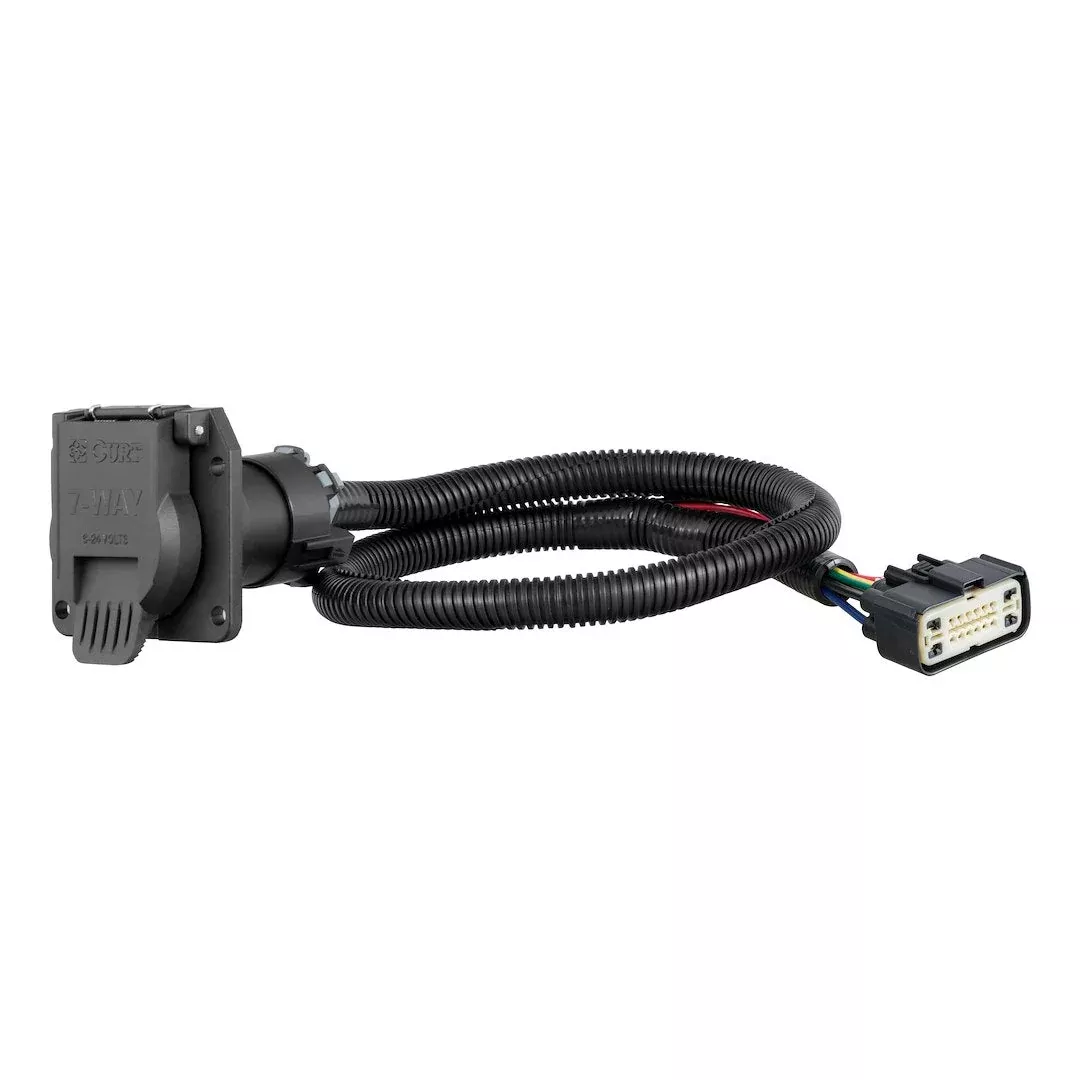 CURT 56393 7-Way RV Blade Wiring - Buick Enclave, Chevrolet Traverse