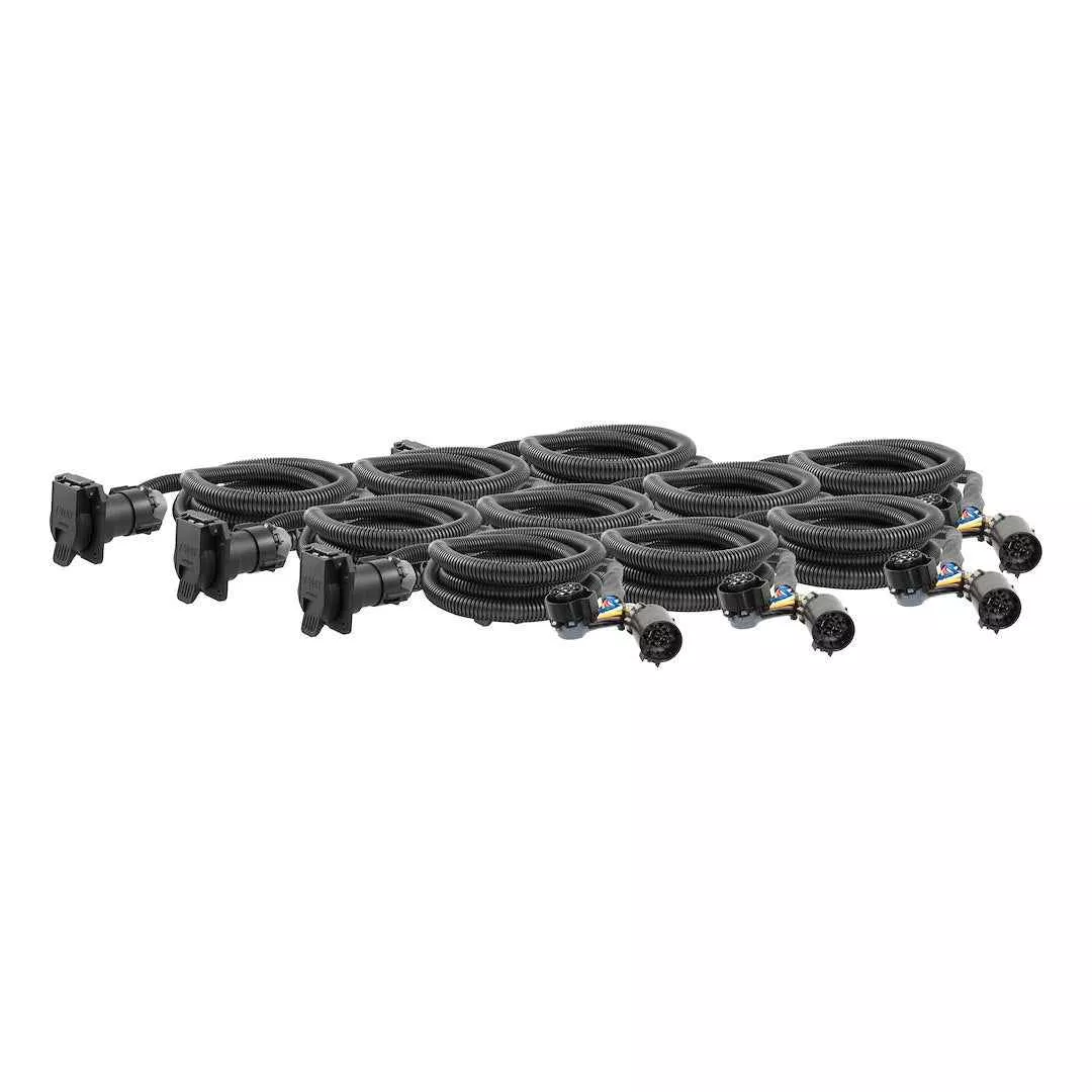 CURT Trailer Wiring Connector Extension - 7-Way Molded Socket – 56070010