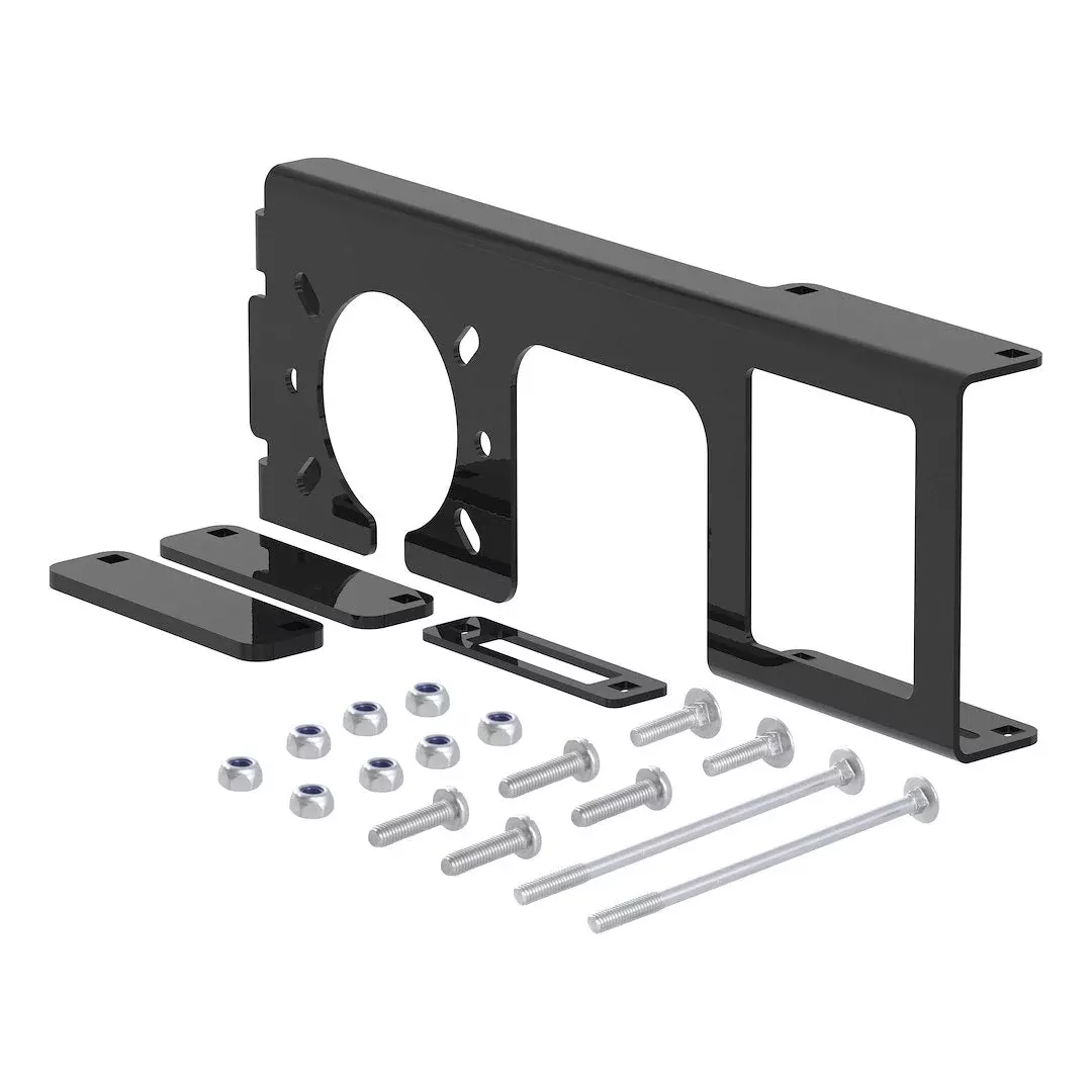 CURT Trailer Wiring Connector Mounting Bracket - 90 Degree – 58000