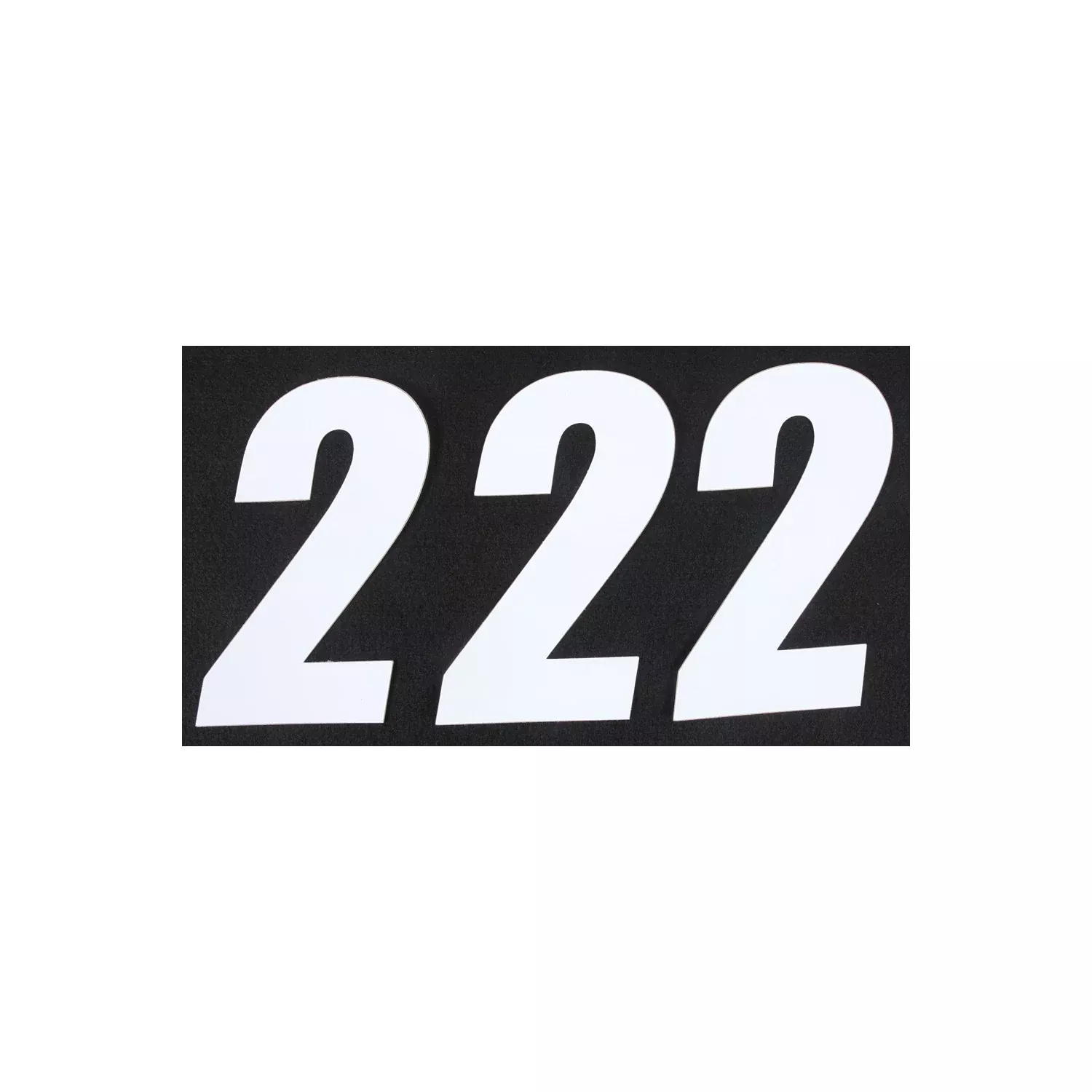 D-COR NUMBER 2 WHITE 6" 3/PK - 862-162