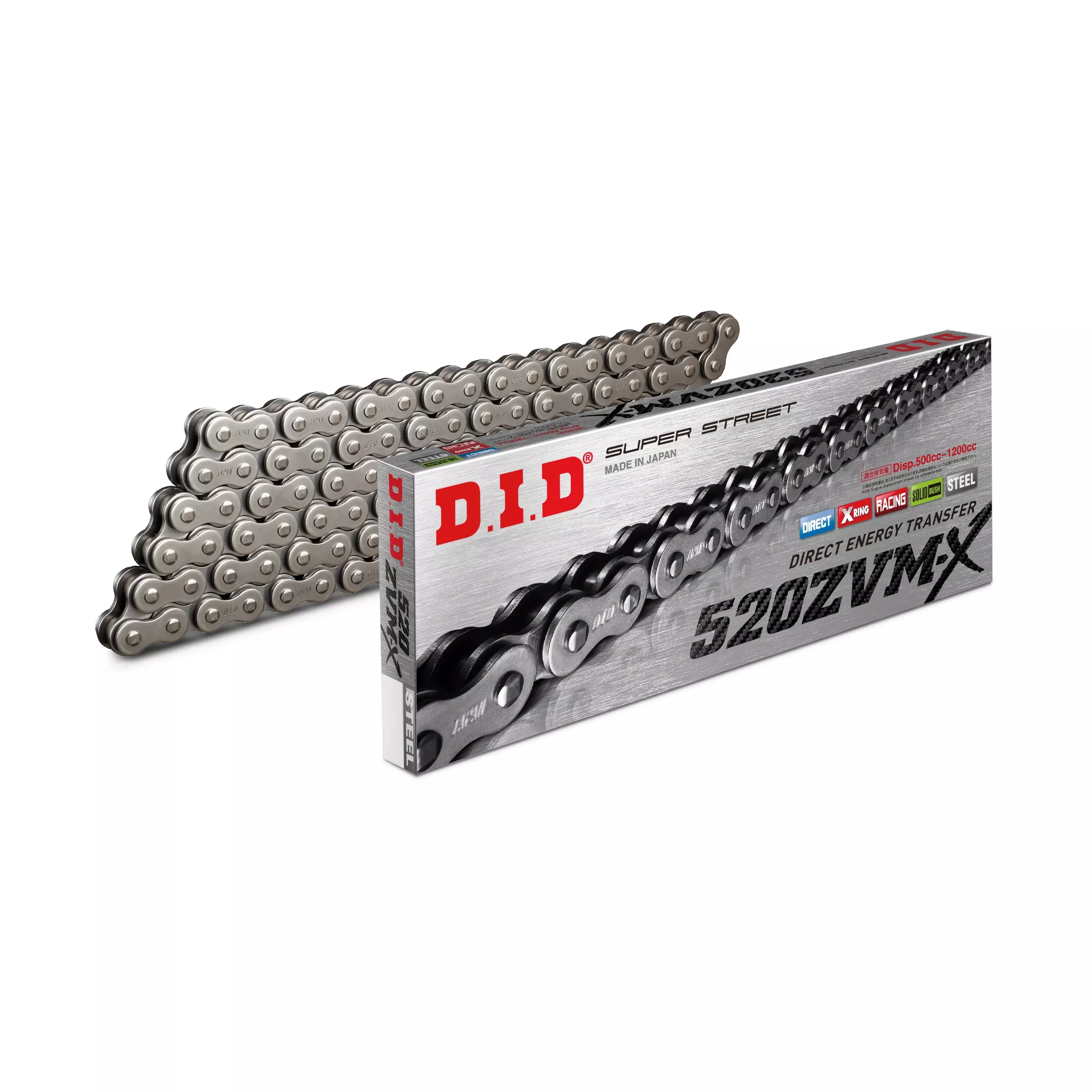 D.I.D SUPER STREET 520ZVMX-130L X-RING ZVMX SERIES NATURAL - 690-43130