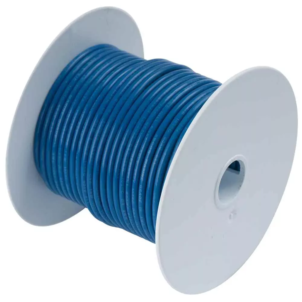 Dark Blue 10 AWG Tinned Copper Wire – 500′