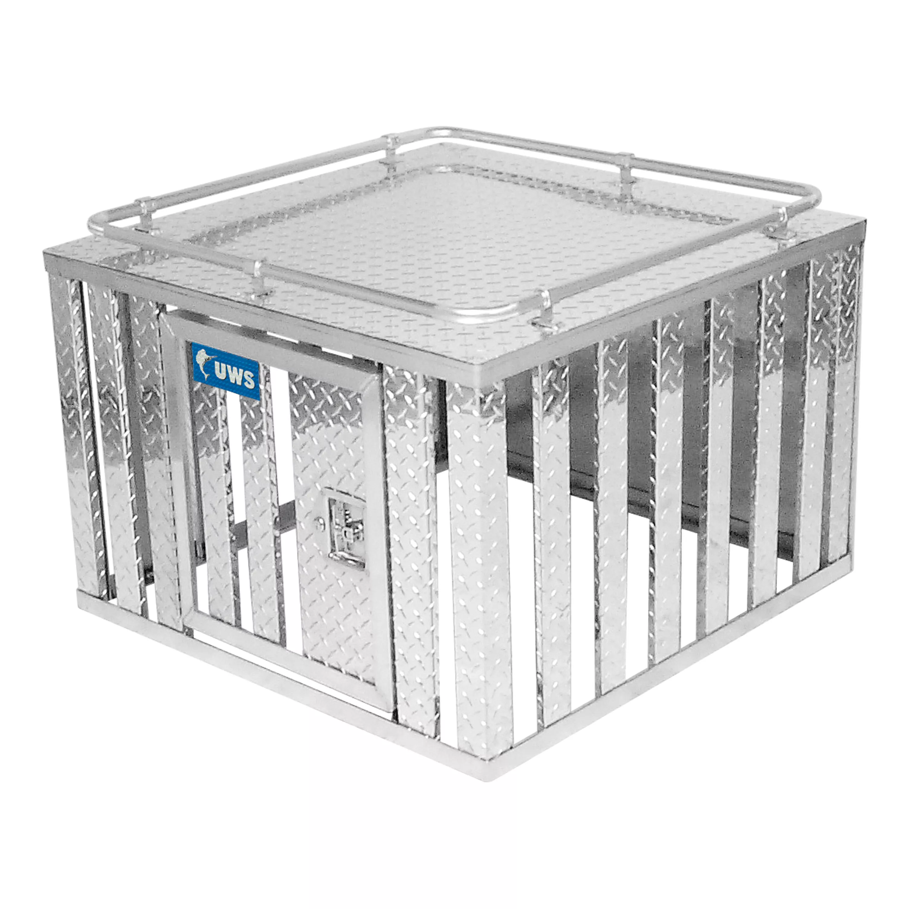 DB-3636 - Bright Aluminum 36" x 36" Single-Door Dog Box
