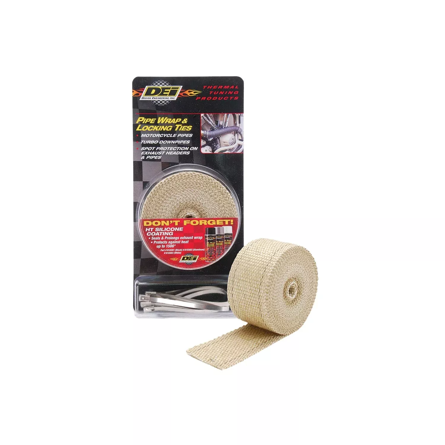 DEI PIPE WRAP & LOCKING TIES TAN - 790-01011