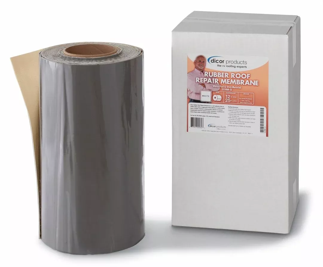 Dicor 533RM-12 Roof Repair Tape - 12 in x 25 ft, White