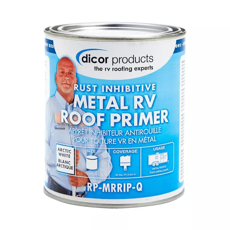 Dicor Corp. RP-MRRIP-Q Metal Roof Primer, White - 1 Quart Can